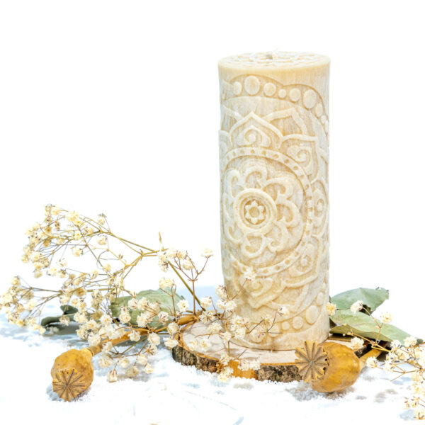Palmová sviečka Mandala - Image 2